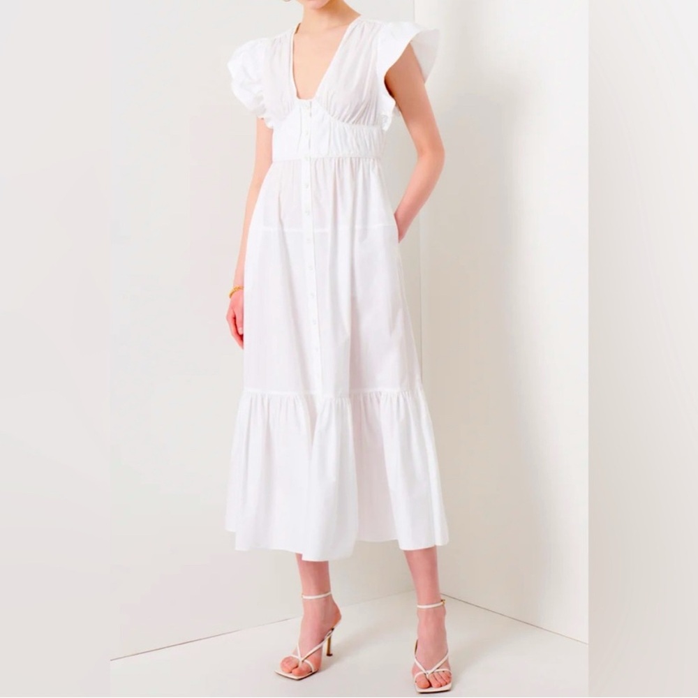 Derek Lam 10 Crosby white dress.
